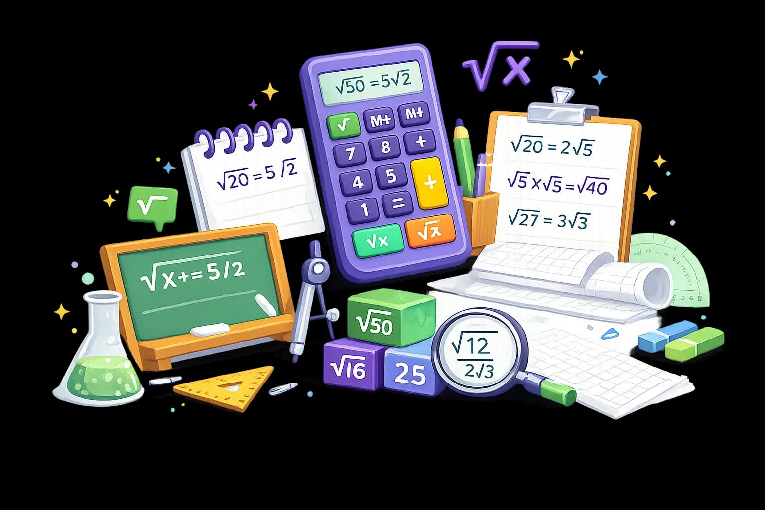 Square Roots and Surds Illustration